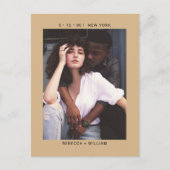 Camel Foto Bruiloft Save the Date Uitnodiging (Voorkant)