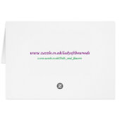 Camel gedicht groetenkaart. (Achterkant Horizontaal)