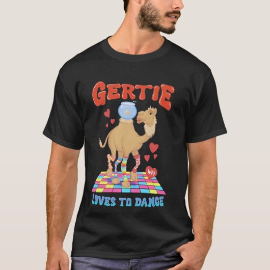 Camel Gertie houdt van dansen T-shirt (Voorkant)