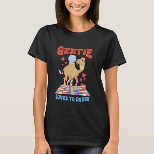 Camel Gertie houdt van dansen T-shirt (Voorkant)
