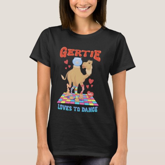 Camel Gertie houdt van dansen T-shirt (Voorkant)