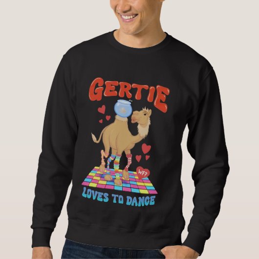 Camel Gertie houdt van dansen Trui (Voorkant)