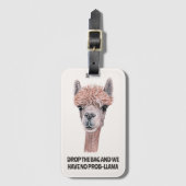Camel Gezegde Quirky Animal Funny Quote Bagagelabel (Voorkant (verticaal))
