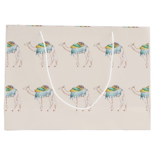 Camel Gift Bag Groot Cadeauzakje (Achterkant)