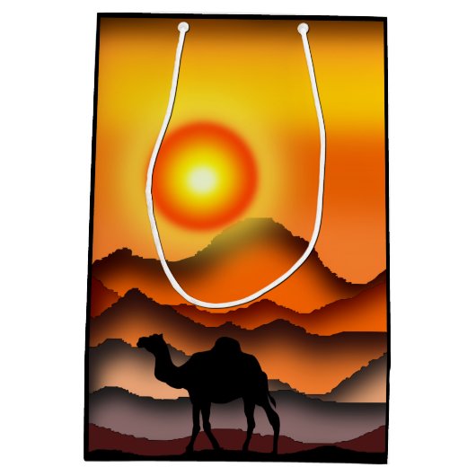 Camel Gift Bag Medium Cadeauzakje (Achterkant)