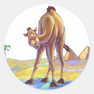 Camel Gifts & Accessoires Ronde Sticker