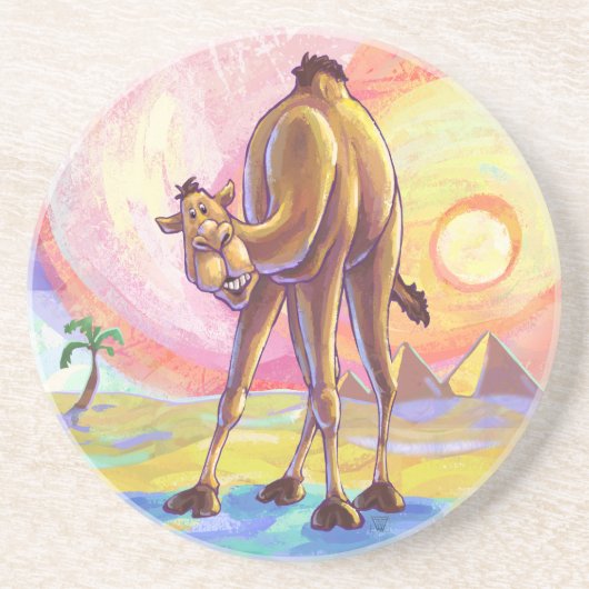 Camel Gifts & Accessoires Zandsteen Onderzetter (Voorkant)