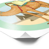 Camel Giza Pyramids Foto Afdruk (Hoek)