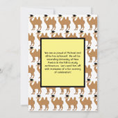 Camel Graduation Party Invitation Two Hump Kaart (Achterkant)