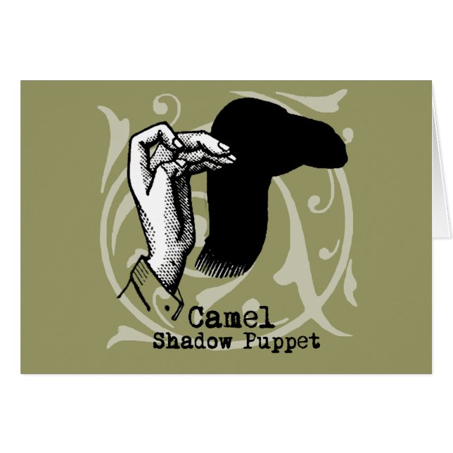 Camel Hand Puppet Shadow Games  (Voorkant Horizontaal)