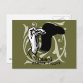 Camel Hand Puppet Shadow Games Briefkaart (Voorkant / Achterkant)