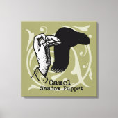Camel Hand Puppet Shadow Games Canvas Afdruk (Voorkant)