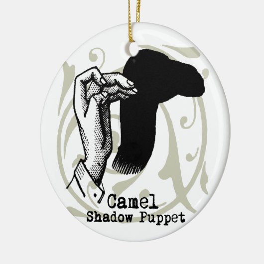 Camel Hand Puppet Shadow Games Keramisch Ornament (Links)