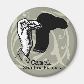 Camel Hand Puppet Shadow Games  Magneet (Voorkant)