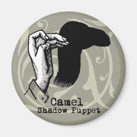 Camel Hand Puppet Shadow Games  Magneet (Voorkant)