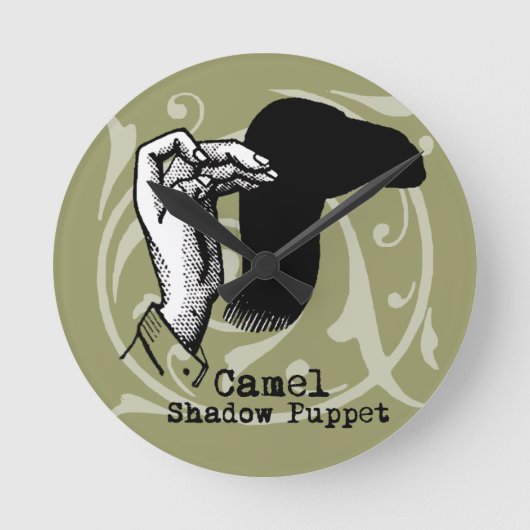Camel Hand Puppet Shadow Games  Ronde Klok (Voorkant)