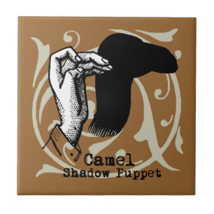 Camel Hand Puppet Shadow Games  Tegeltje