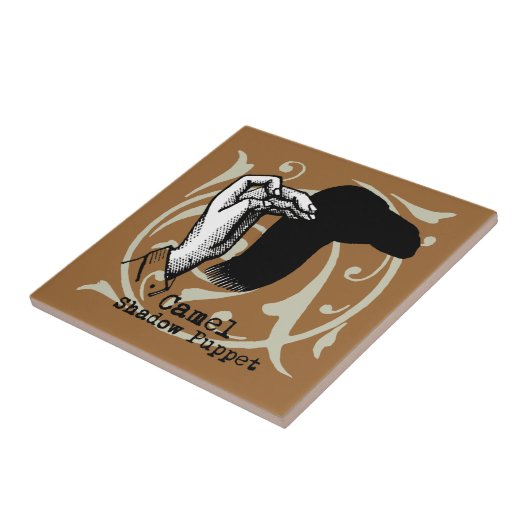 Camel Hand Puppet Shadow Games Tegeltje (Zijkant)