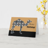 Camel Happy Birthday Kaart (Gele Bloem)