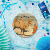 Camel Happy Birthday Party Papieren Bordje (Feest)
