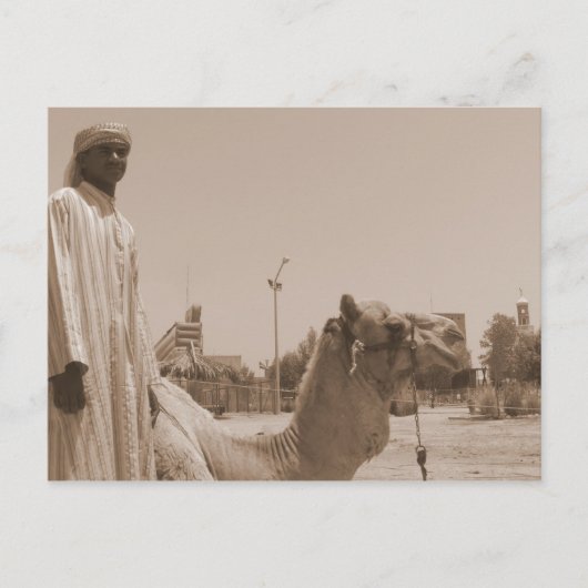 Camel herder briefkaart (Voorkant)