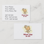 Camel - Hoe laat is het? Visitekaartje (Voorkant / Achterkant)