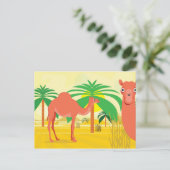 Camel illustratie briefkaart (Staand voorkant)