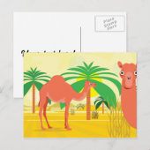 Camel illustratie briefkaart (Voorkant / Achterkant)