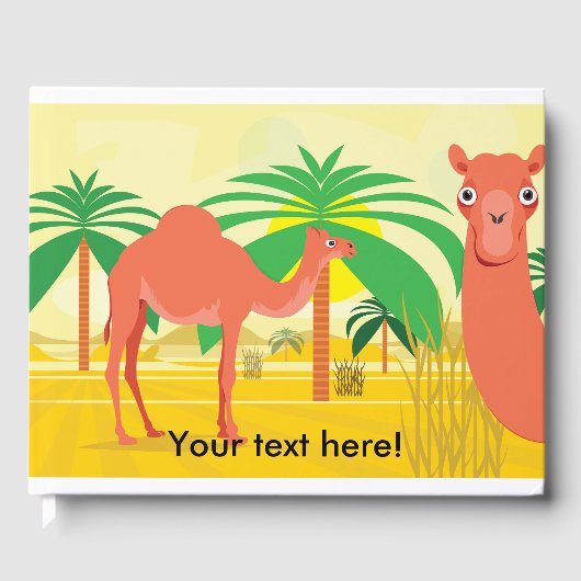 Camel illustratie gastenboek (Voorkant)