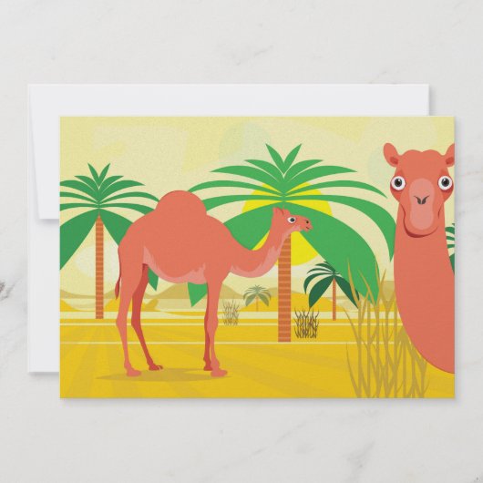 Camel illustratie kaart (Voorkant)