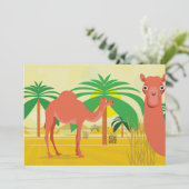 Camel illustratie kaart (Staand voorkant)