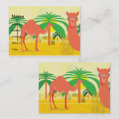 Camel illustratie visitekaartje (Voorkant / Achterkant)