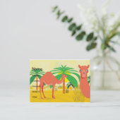 Camel illustratie visitekaartje (Staand voorkant)