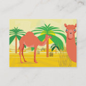 Camel illustratie visitekaartje (Achterkant)