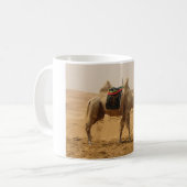 Camel in de woestijn koffiemok (Voorkant links)