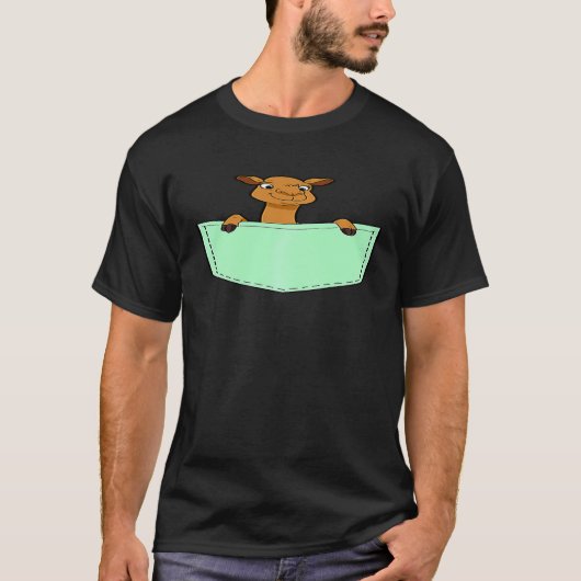 Camel in een zakkameel Gif T-shirt (Voorkant)