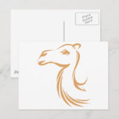 Camel in Swish Drawing Style Briefkaart (Voorkant / Achterkant)