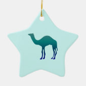 Camel in Teals Keramisch Ornament (Voorkant)