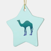 Camel in Teals Keramisch Ornament (Links)