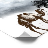 Camel in woestijn poster (Hoek)