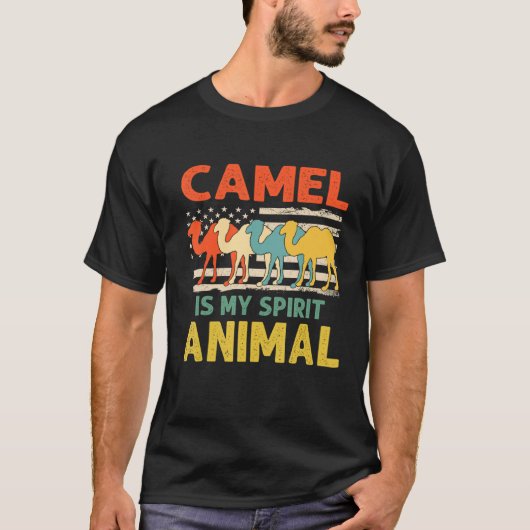 Camel is mijn spionagedier de Amerikaanse patriott T-shirt (Voorkant)