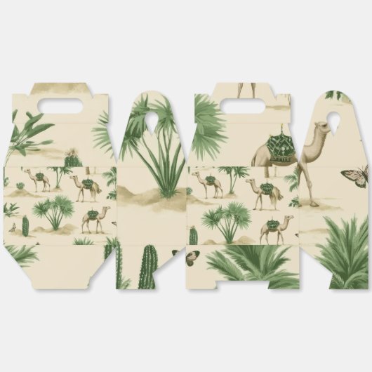 "Camel Journey Gift Box met handvat" Bedankdoosjes (Ongevouwen)