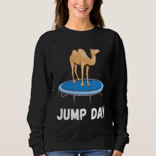 Camel Jump Day Jumping Camel die Arabian Camel spe Trui