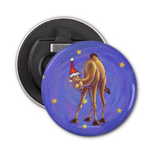 Camel Kerstmis Button Flesopener