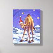 Camel Kerstmis Canvas Afdruk (Voorkant)