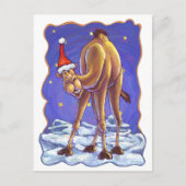 Camel Kerstmis Feestdagenkaart (Voorkant)