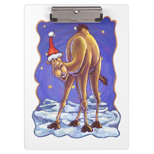 Camel Kerstmis Klembord (Voorkant)
