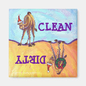 Camel Kerstmis Magneet (Voorkant)