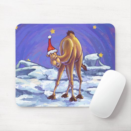Camel Kerstmis Muismat (Met muis)