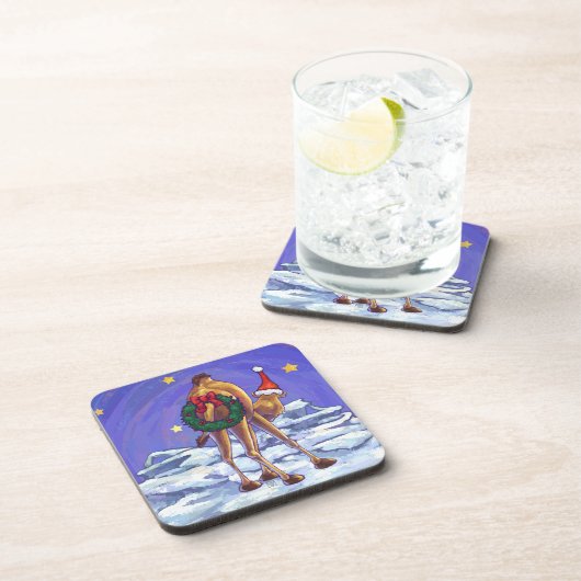 Camel Kerstmis Onderzetter (Rechterzijde)